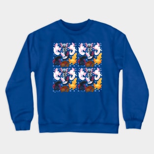 Axololt Pattern Crewneck Sweatshirt